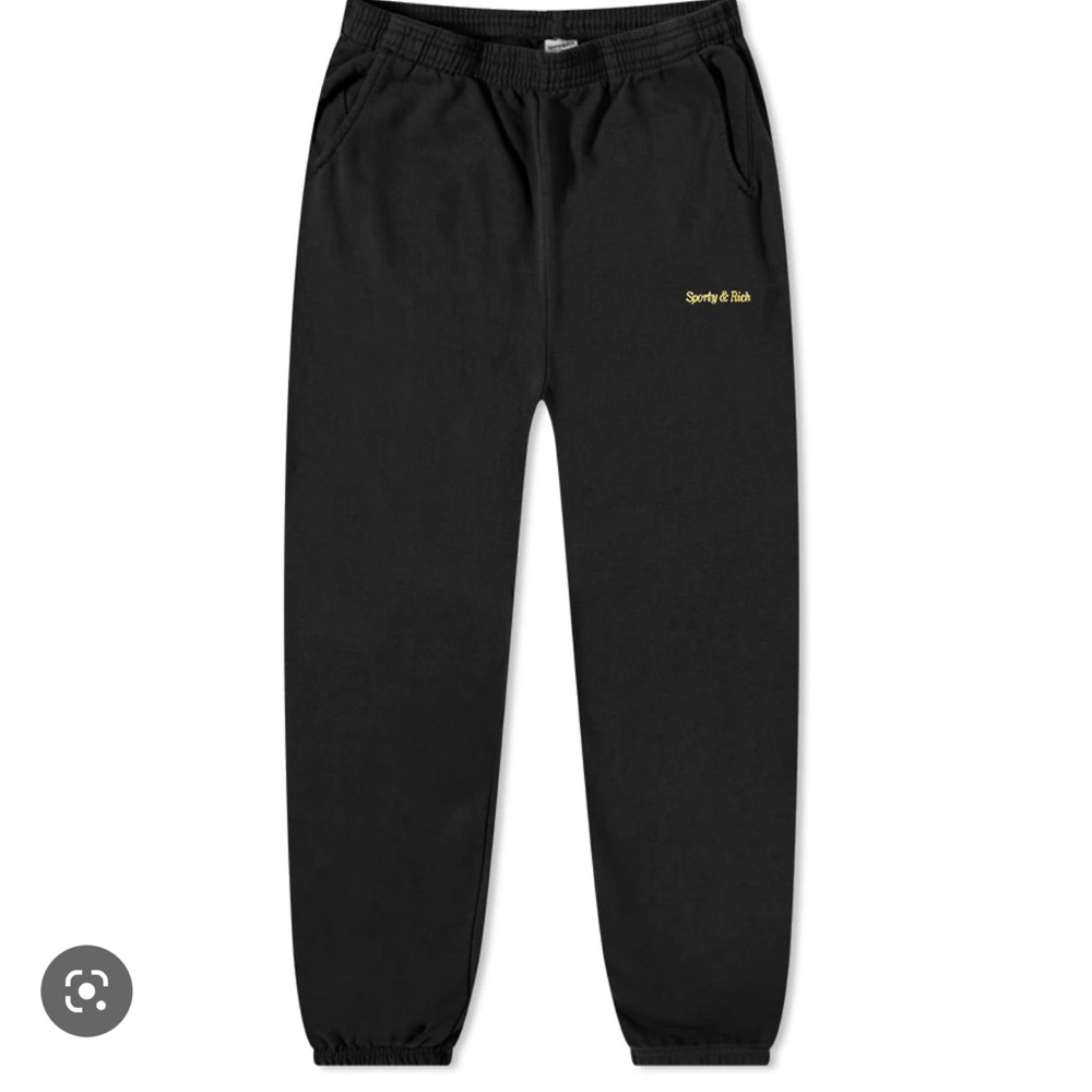 Sporty & rich black sweatpants joggers